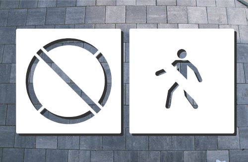  BODEN LOGOSCHABLONE - DURCHGANG VERBOTEN